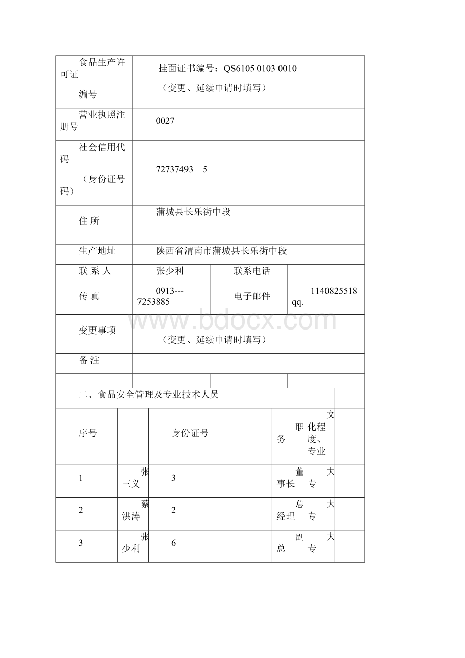 食品生产许可证申请书模板.docx_第2页