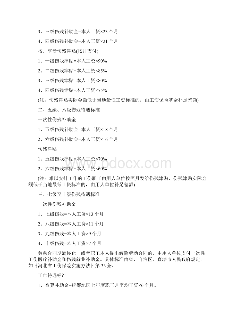 湖北省武汉工伤赔偿标准.docx_第2页