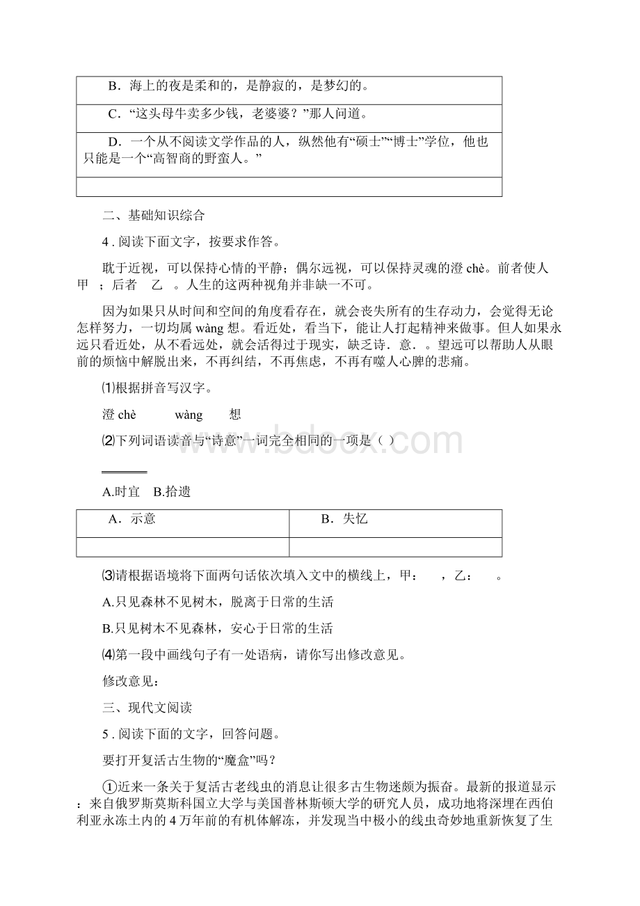 郑州市版中考二模语文试题B卷.docx_第2页