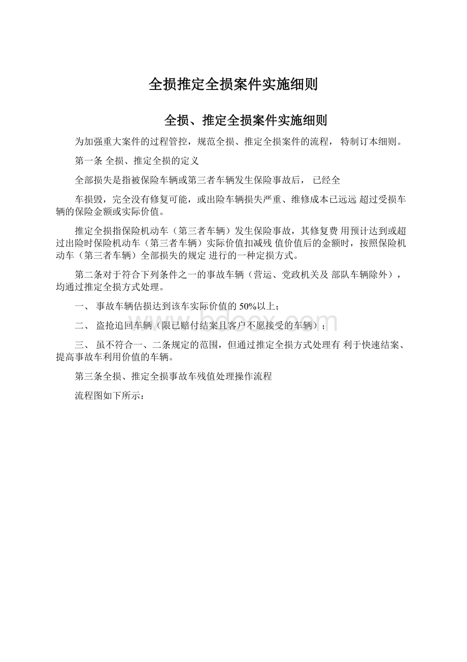 全损推定全损案件实施细则Word文件下载.docx