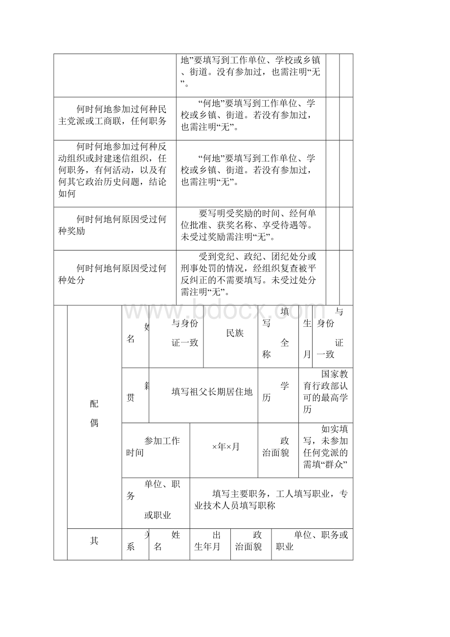 中国共产党入党志愿书填写说明.docx_第3页