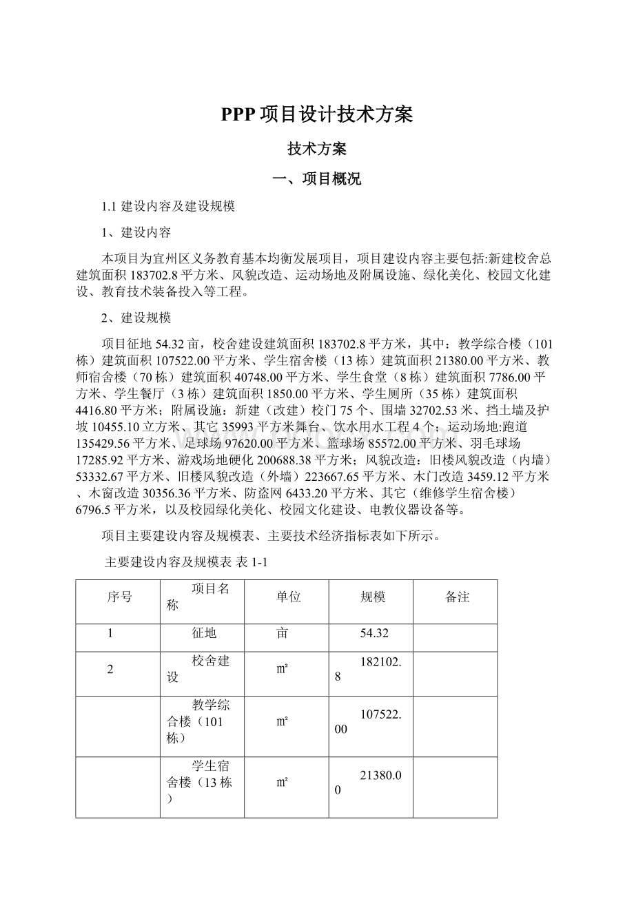 PPP项目设计技术方案Word下载.docx