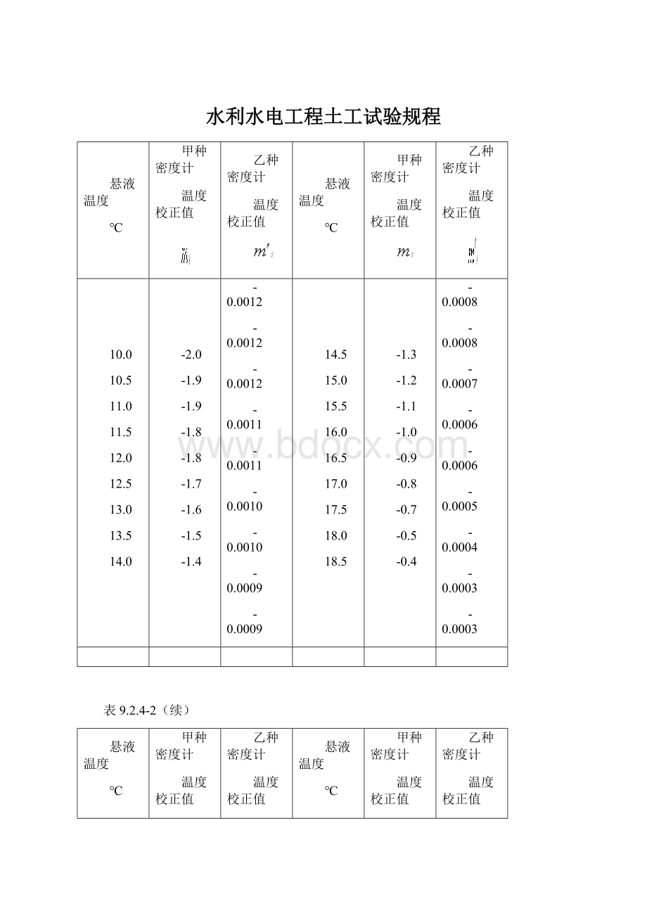 水利水电工程土工试验规程.docx