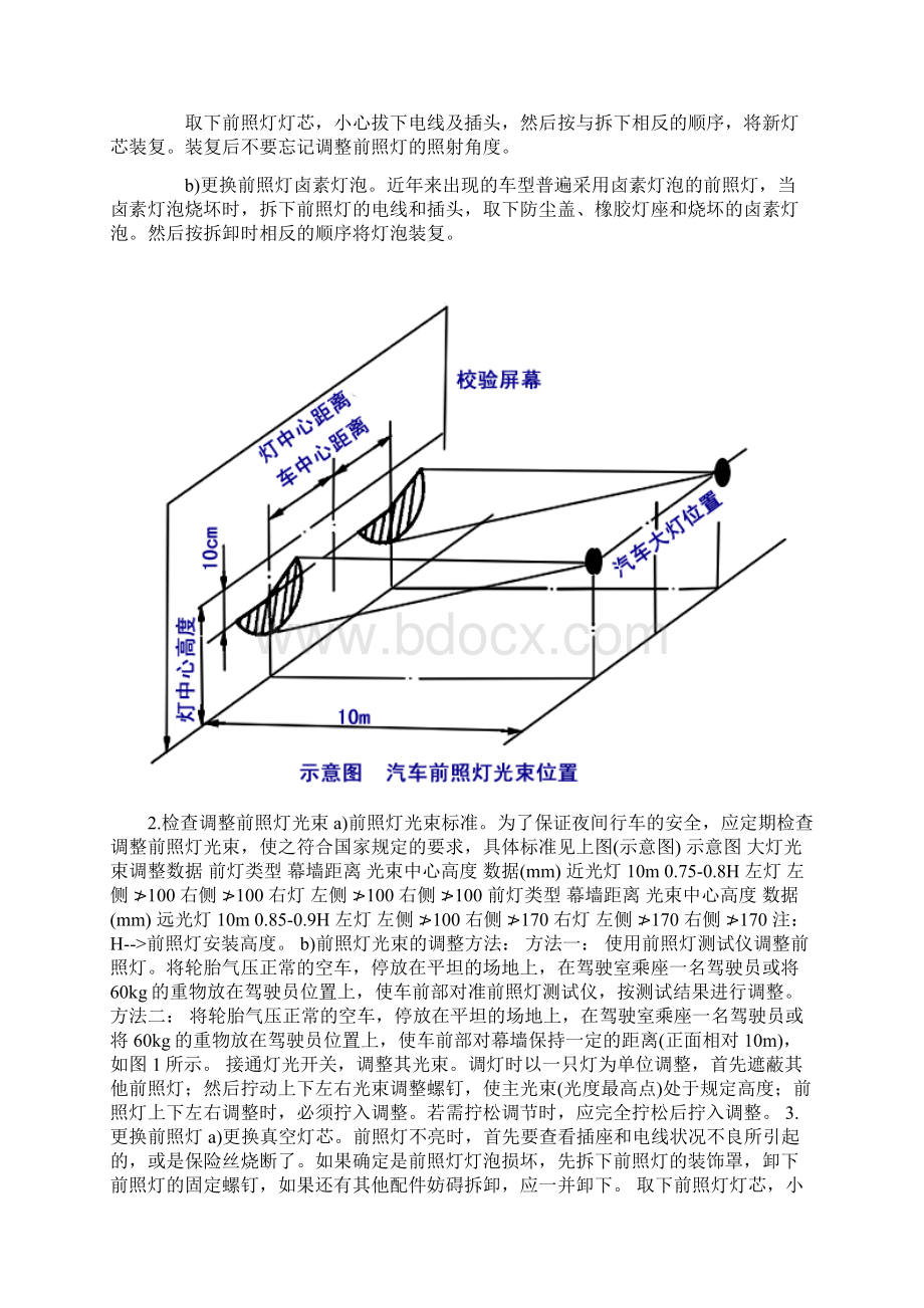 车辆灯光的检测及调整方法新.docx_第3页