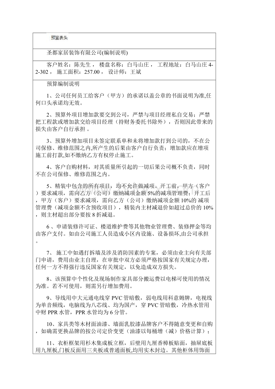 别墅预算样本Word文档格式.docx_第2页