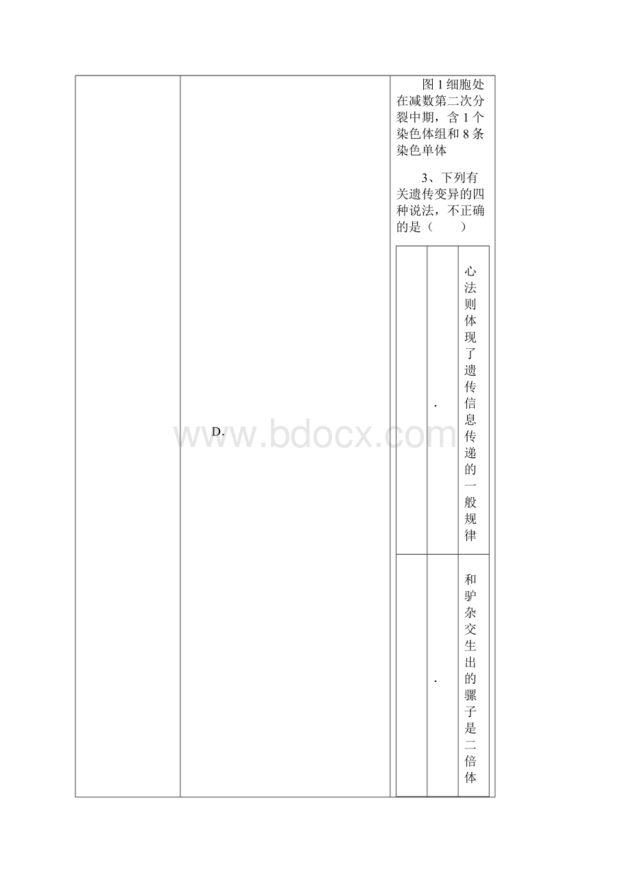 人教版生物必修二易错题集锦.docx_第3页