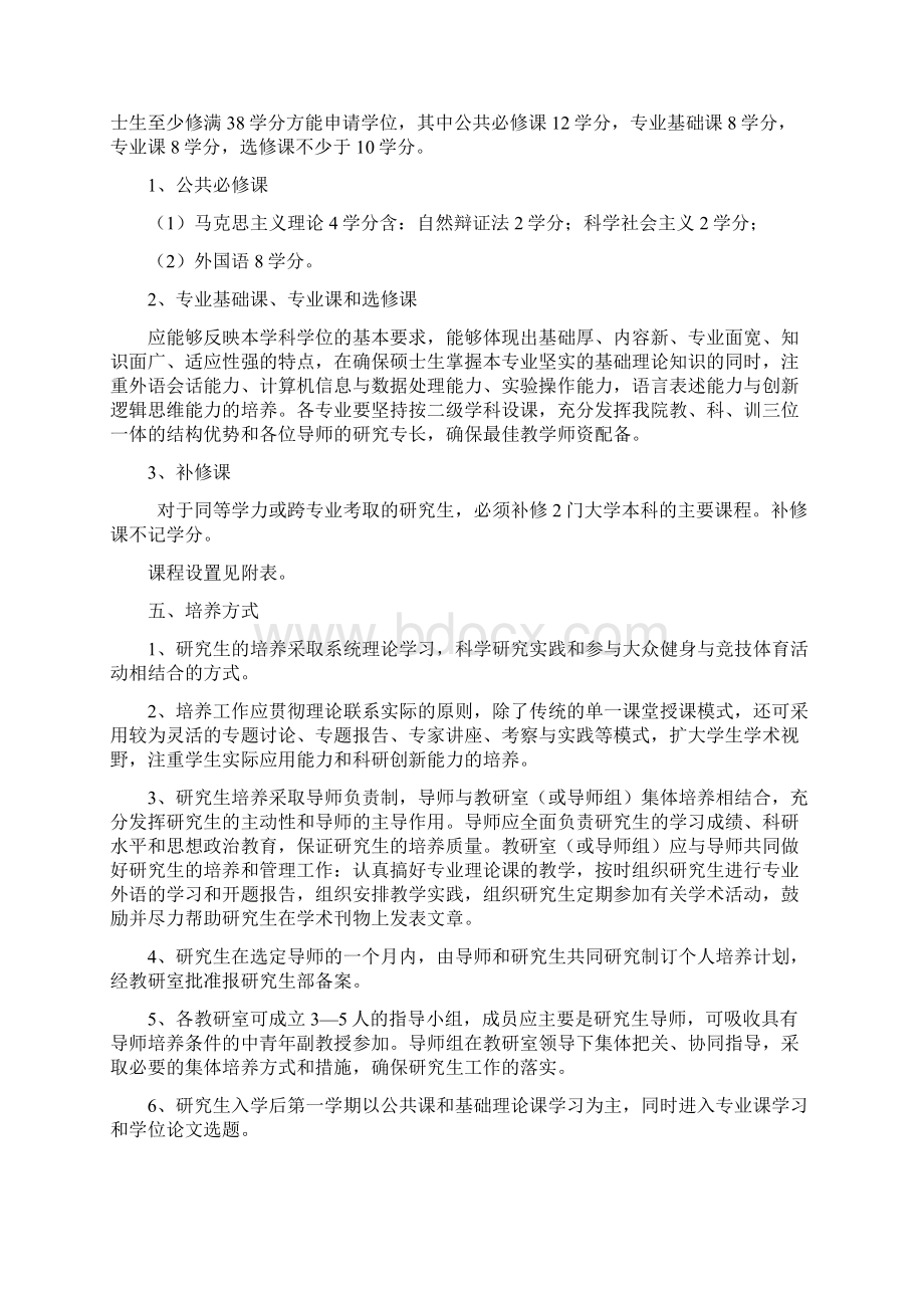 武汉体育学院硕士研究生培养方案.docx_第2页