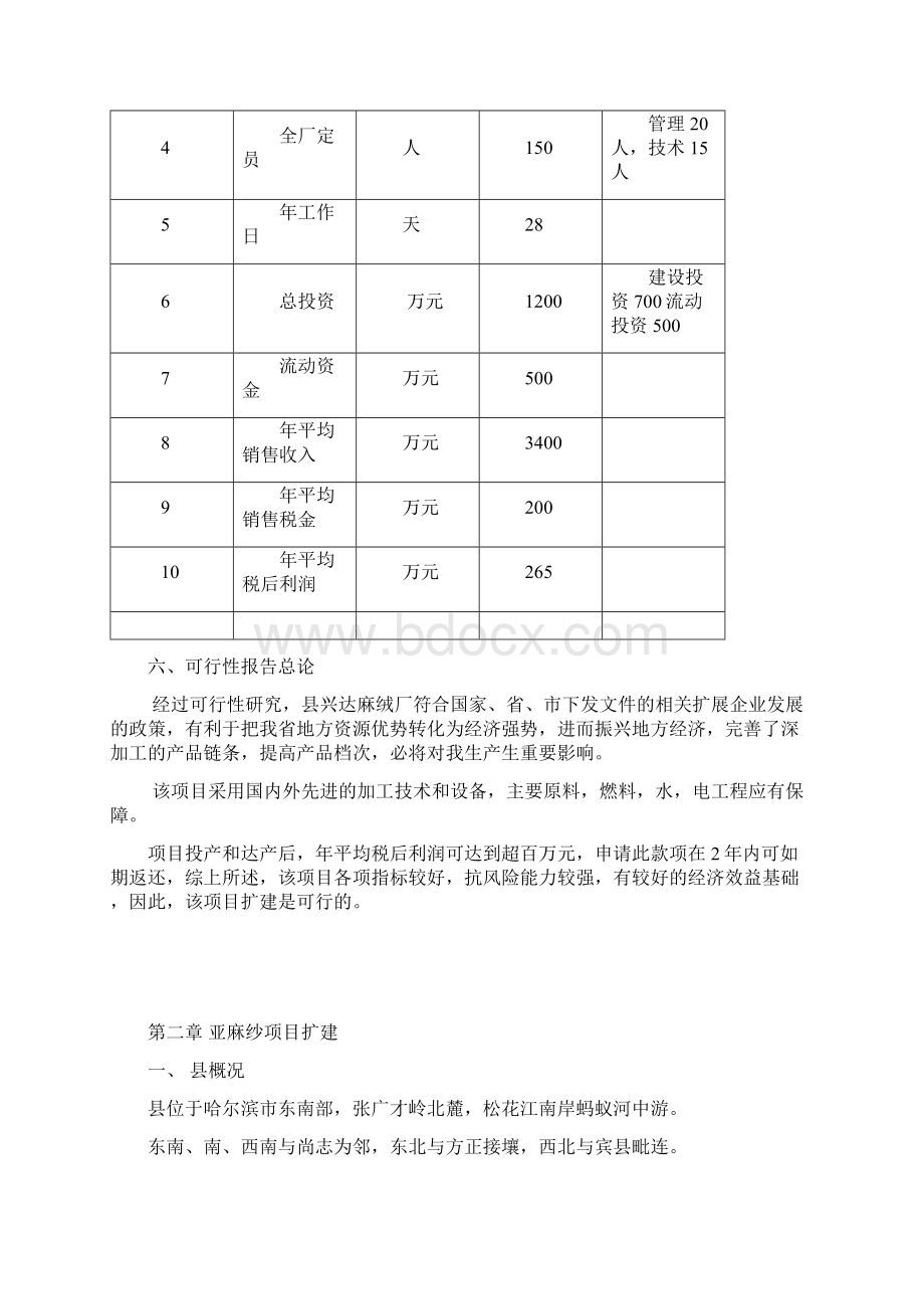 某某麻绒厂扩建亚麻纱项目可行性研究报告Word格式文档下载.docx_第3页