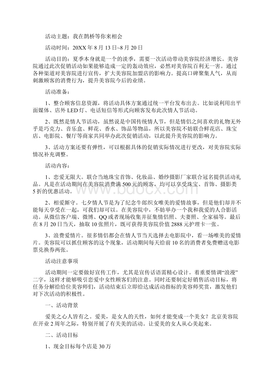 美容活动方案设计.docx_第2页