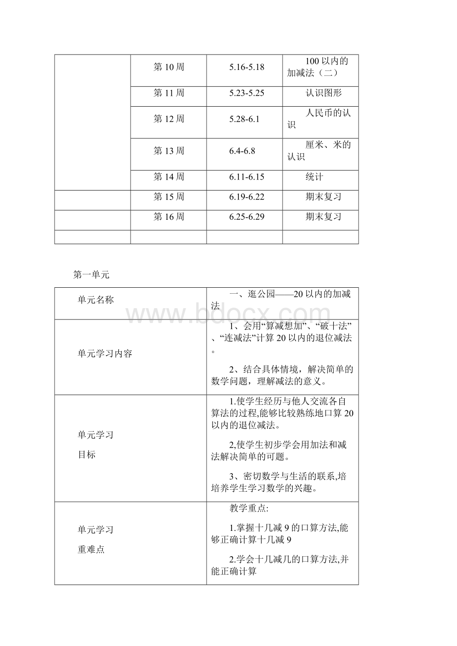 青岛版六三制一年级下册数学全册教案.docx_第3页