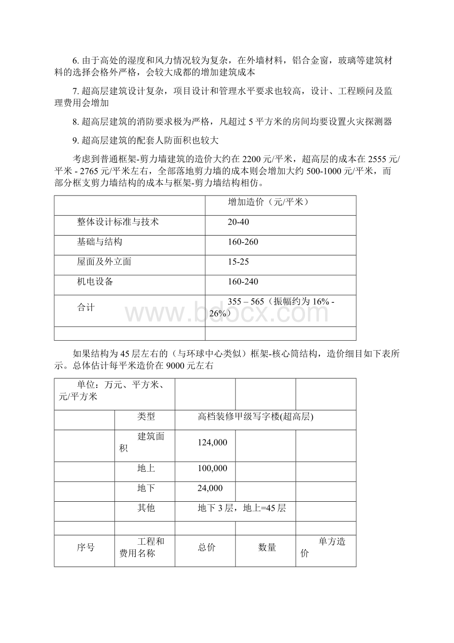 精品文档超高层建筑的造价Word格式文档下载.docx_第2页