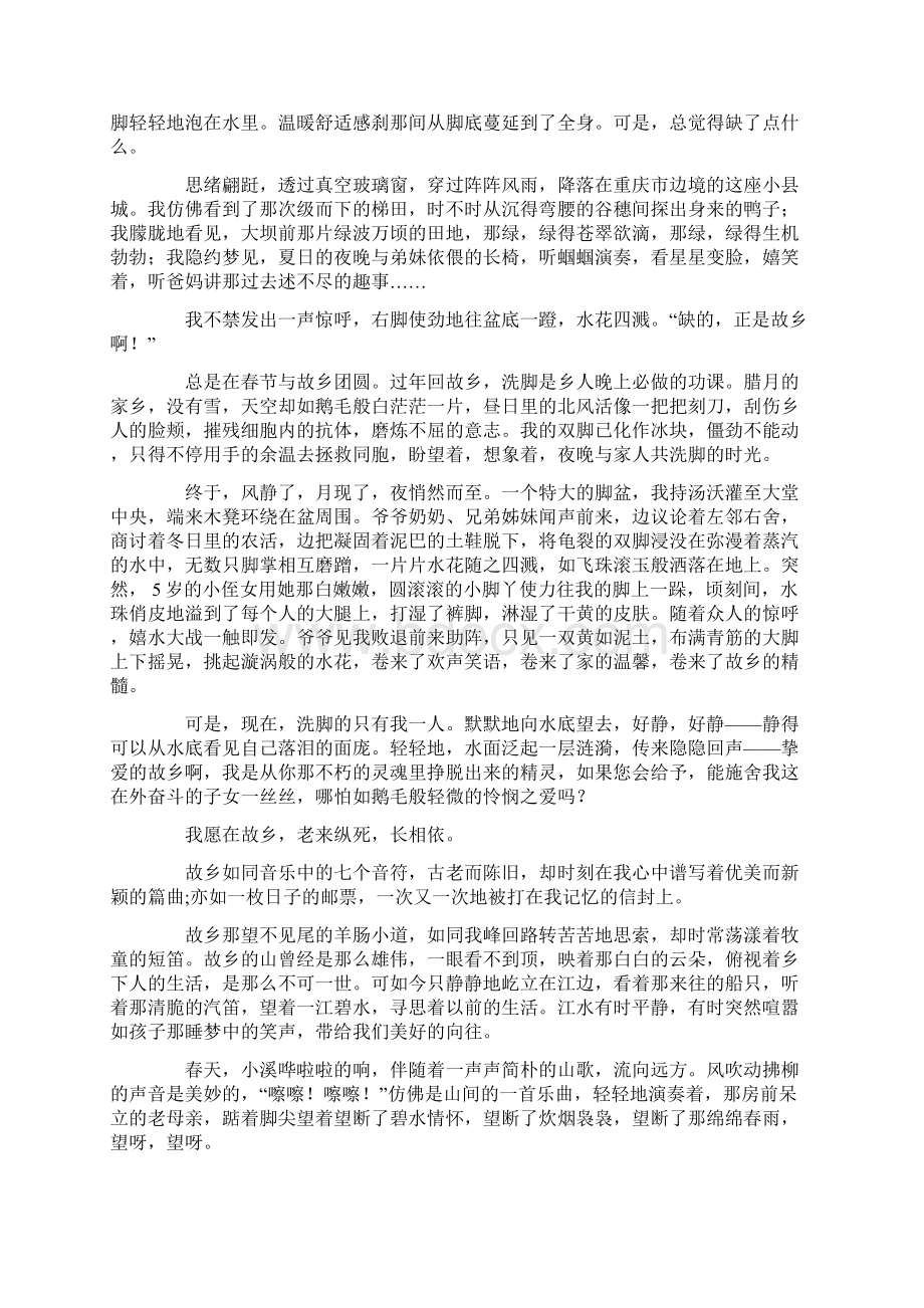 故乡作文800字最新Word文档下载推荐.docx_第3页