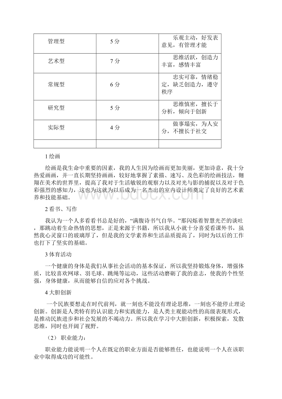 室内设计职业生涯规划文档格式.docx_第3页