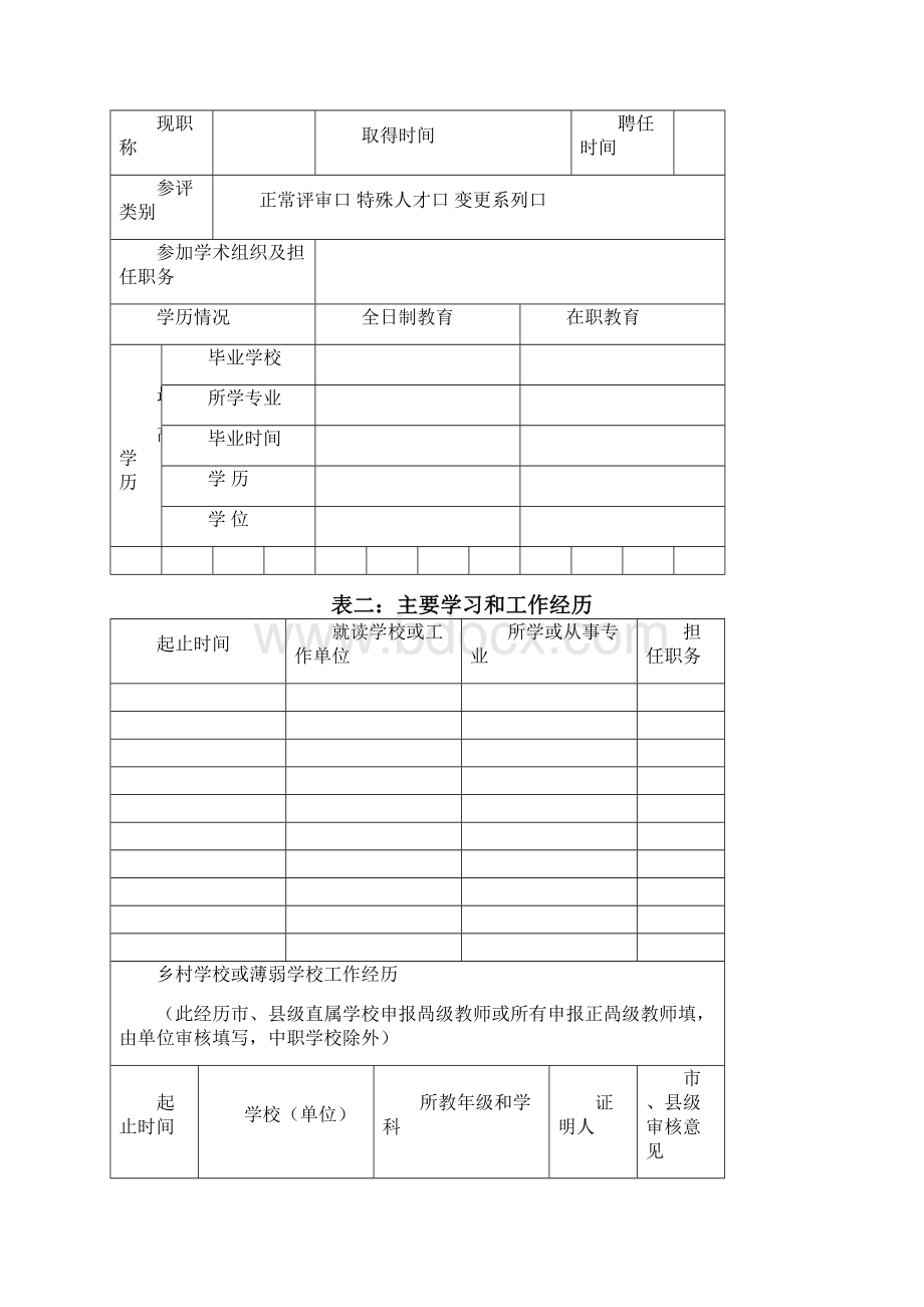 晋升教师专业技术职称申报评审表填写样表文档格式.docx_第3页