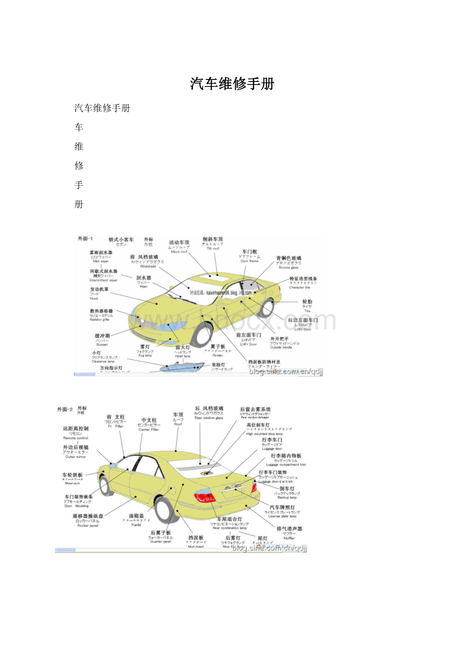 汽车维修手册Word下载.docx