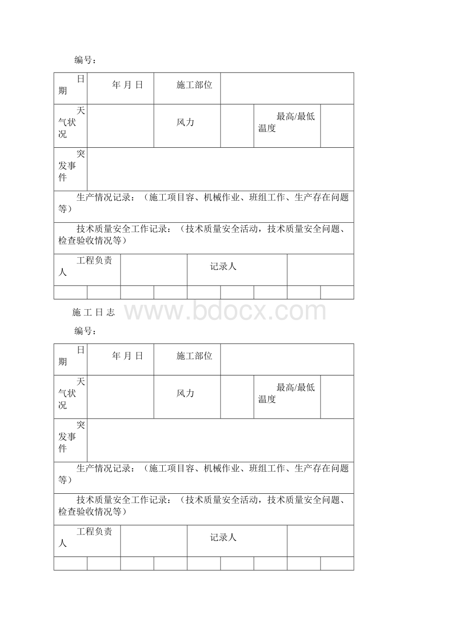 工程施工建筑施工日志.docx_第2页