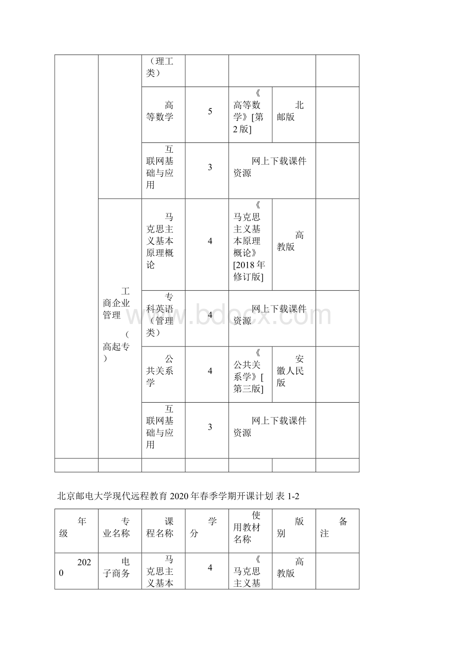 北京邮电大学现代远程教育秋季学期开课计划表11.docx_第3页