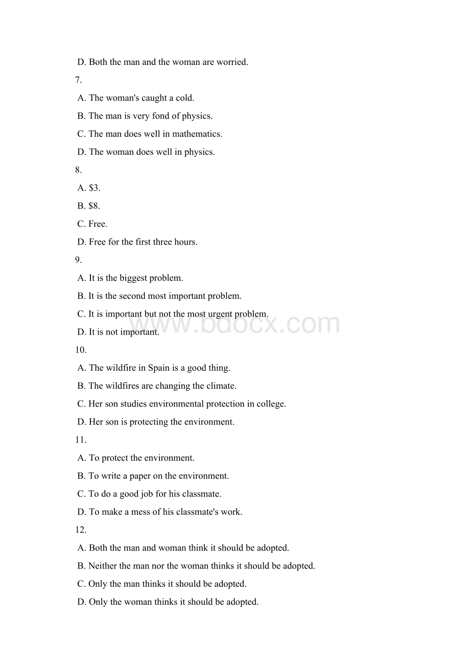 大学英语3课后听力习题与答案汇编资料Word格式.docx_第2页