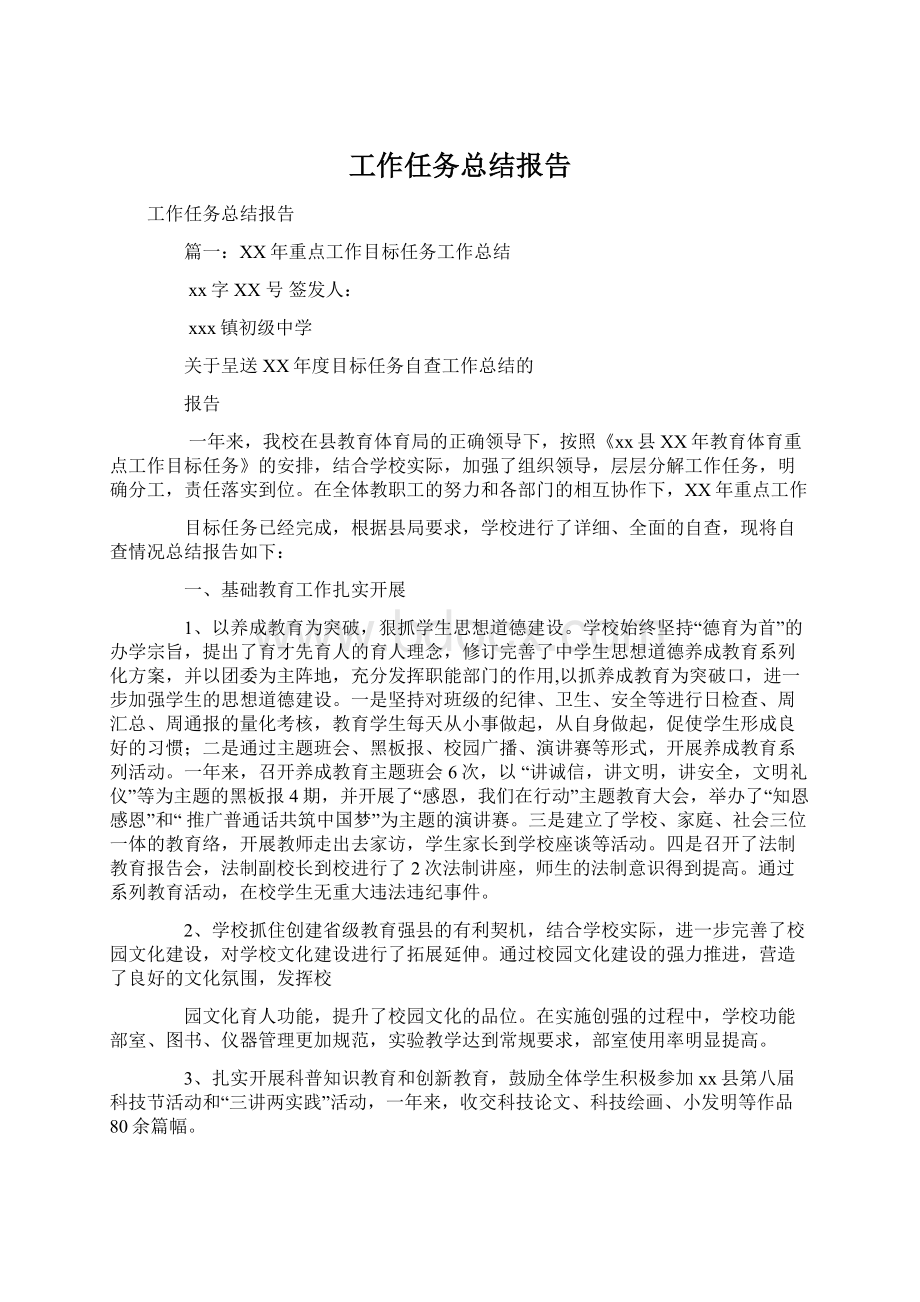 工作任务总结报告.docx_第1页