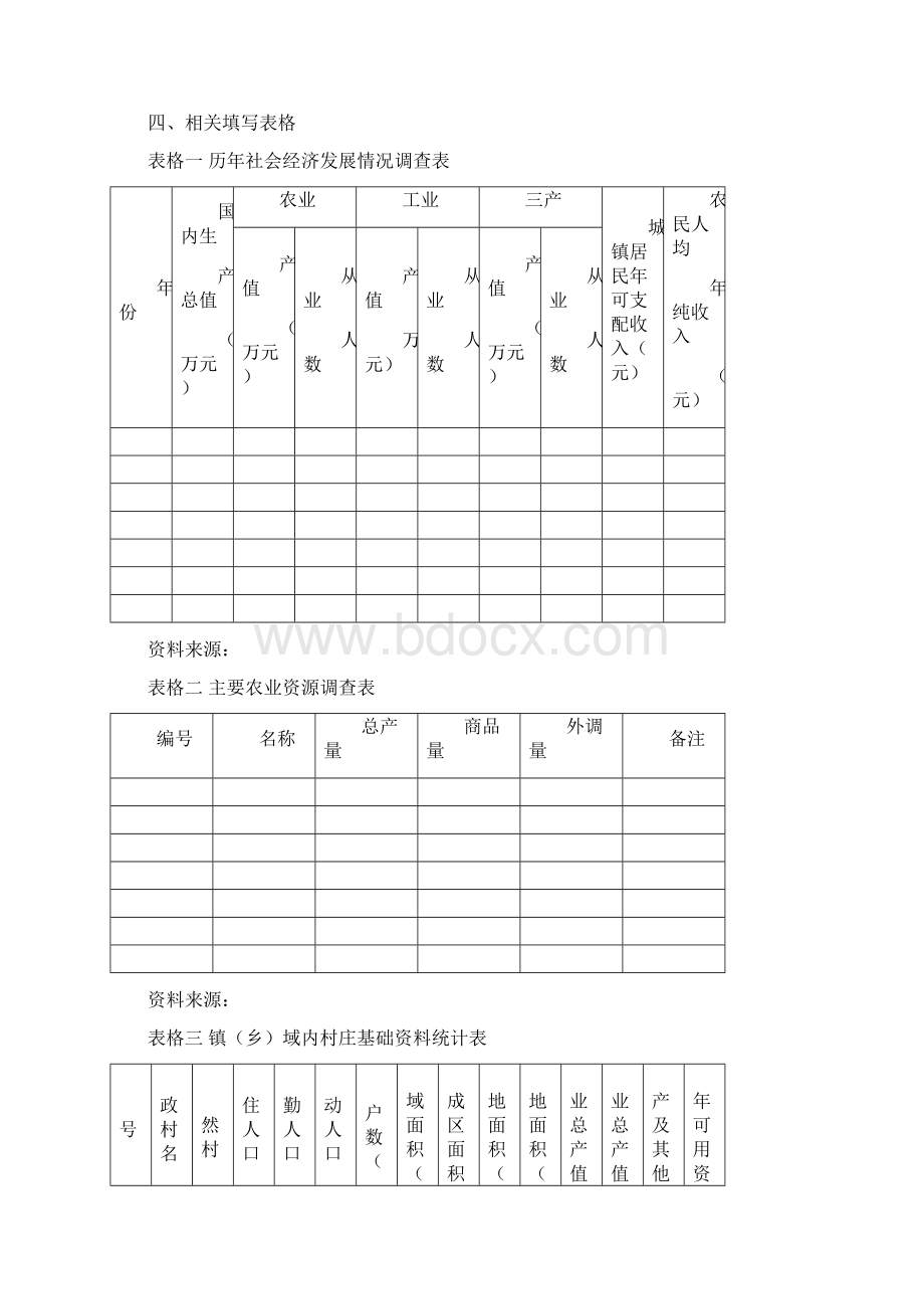 镇总体规划基础资料收集及调研提纲Word文档下载推荐.docx_第3页