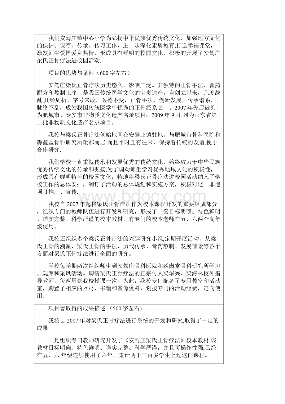 优秀非物质文化遗产进校园项目申报表.docx_第3页