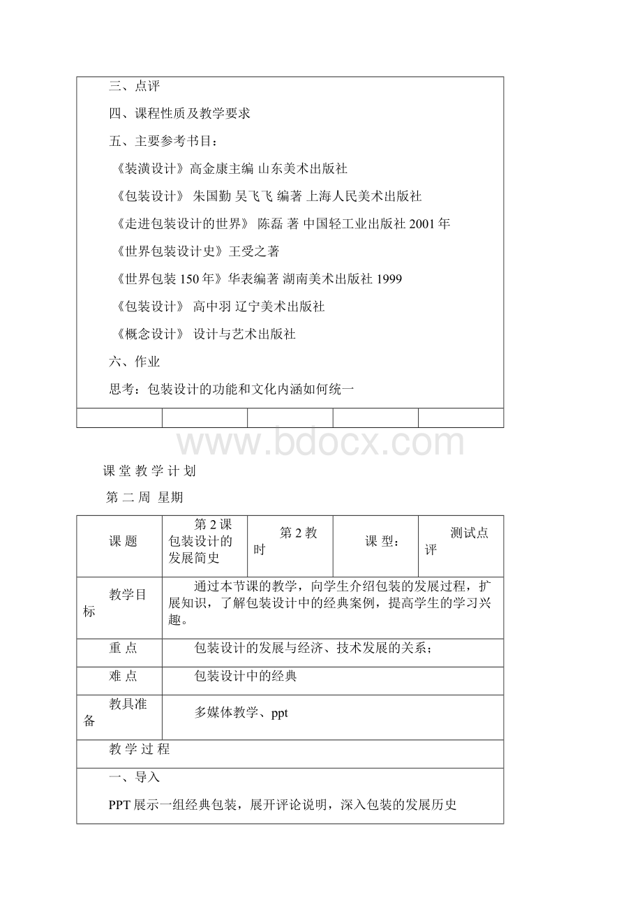 最新《包装设计》教案汇总.docx_第2页