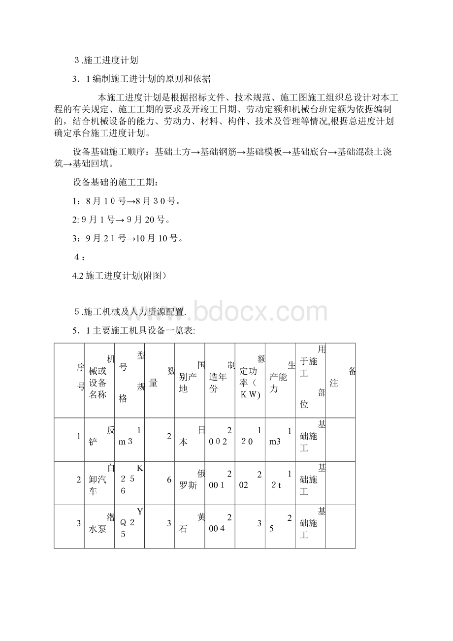 设备基础施工组织设计.docx_第3页