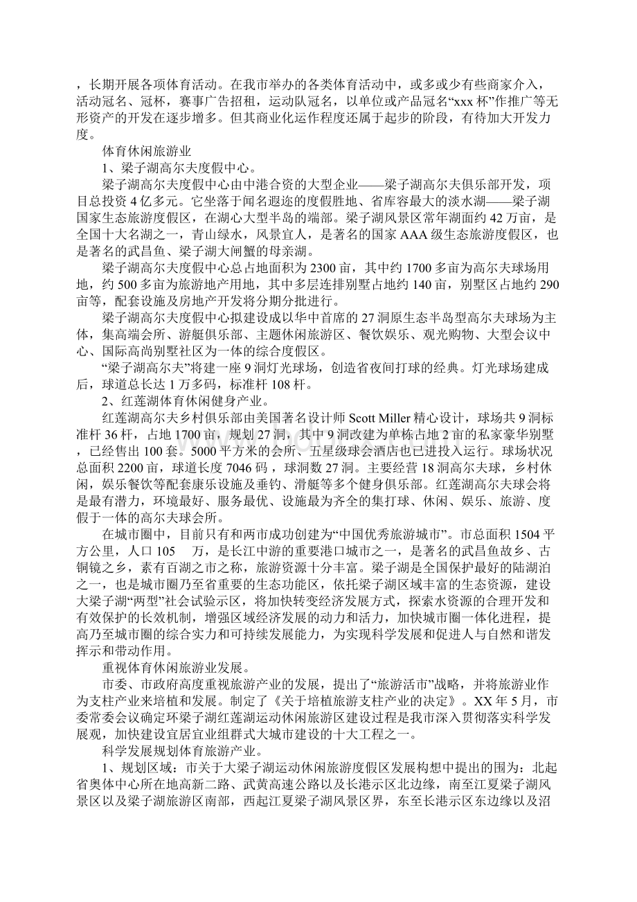 体育旅游产业发展调研报告材料Word格式.docx_第2页