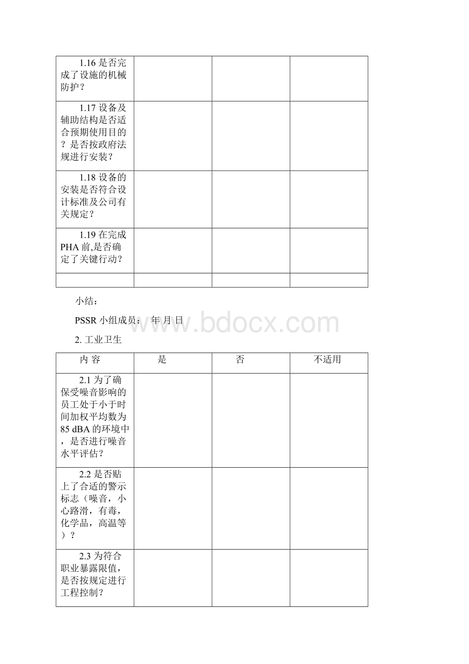 开工前安全审核检查表格模板.docx_第3页