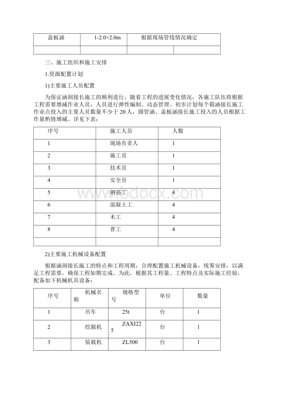 涵洞接长施工方案之令狐文艳创作.docx_第2页