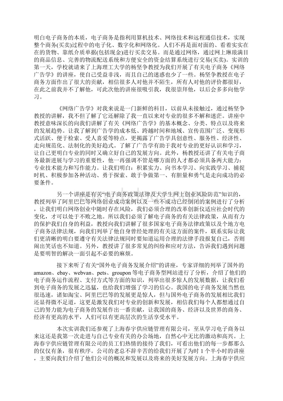 商务实训心得体会3篇文档格式.docx_第2页