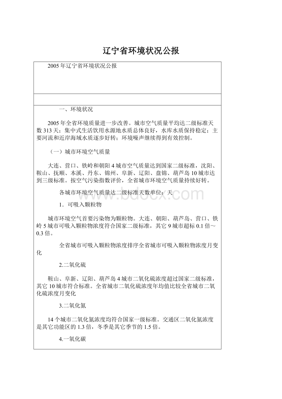 辽宁省环境状况公报.docx