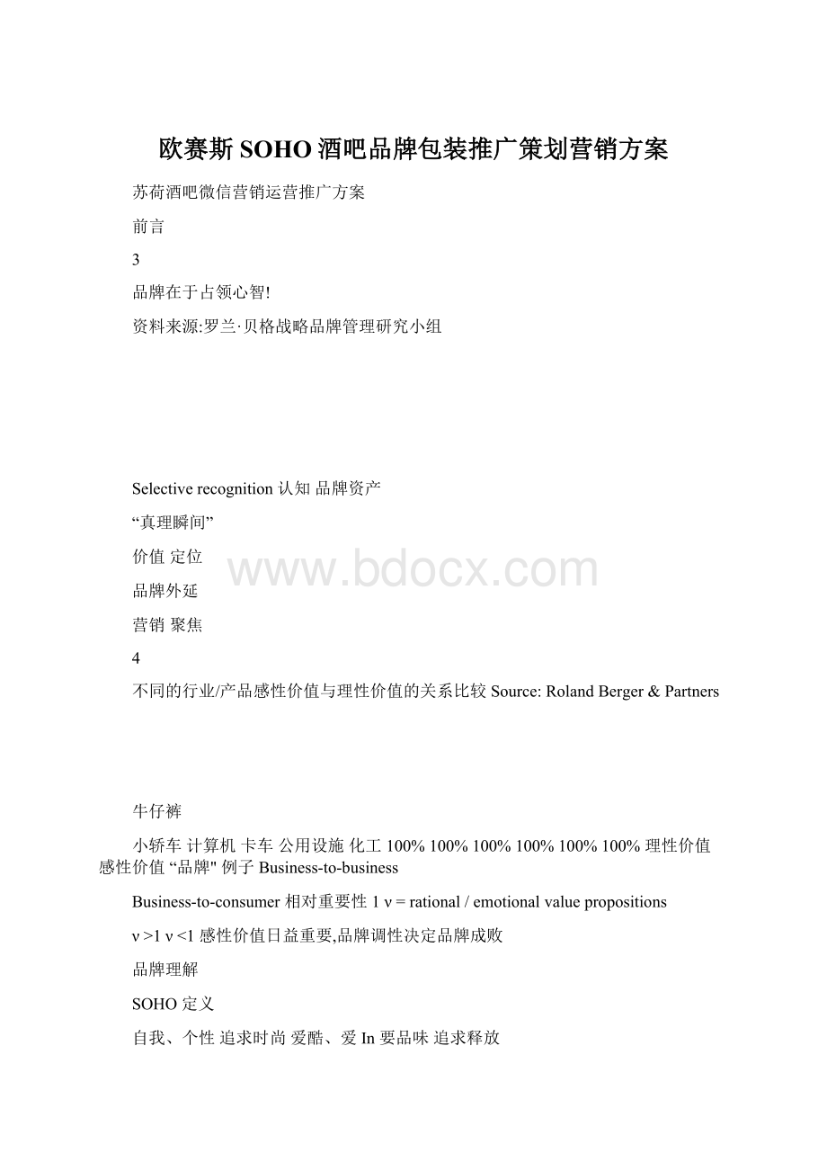 欧赛斯SOHO酒吧品牌包装推广策划营销方案.docx_第1页