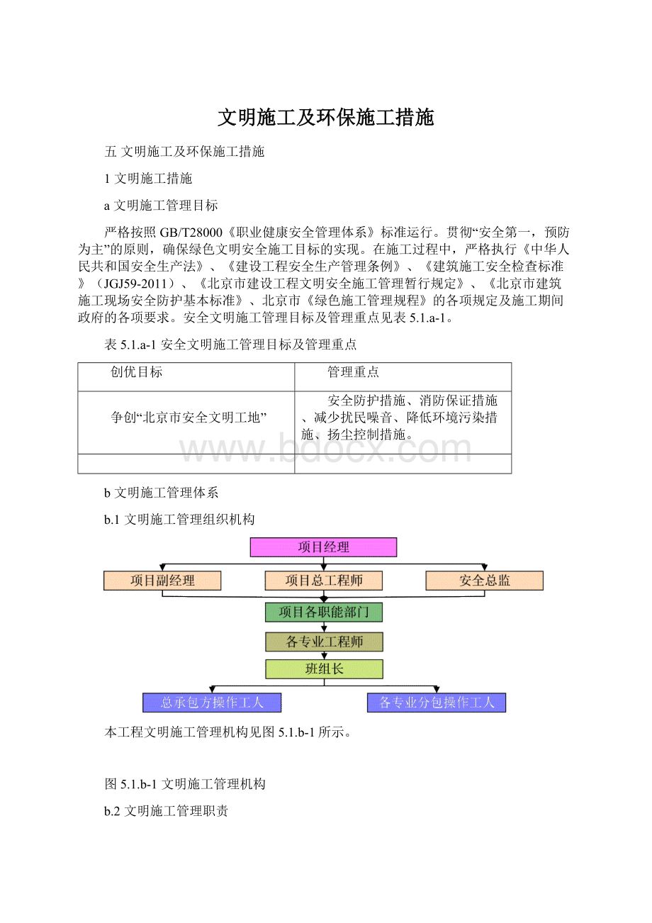 文明施工及环保施工措施.docx_第1页