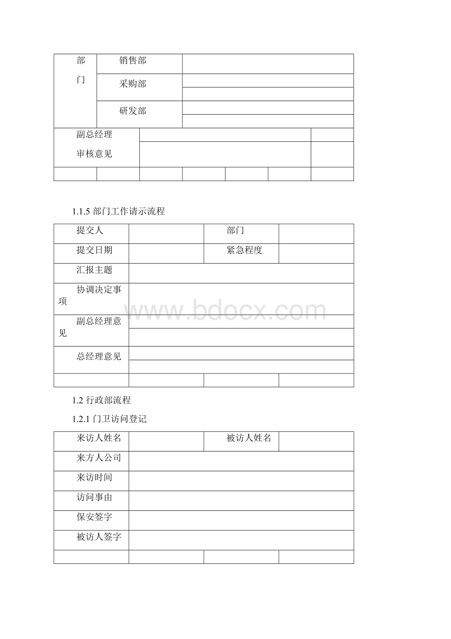 OA工作流各种表单模版.docx_第3页