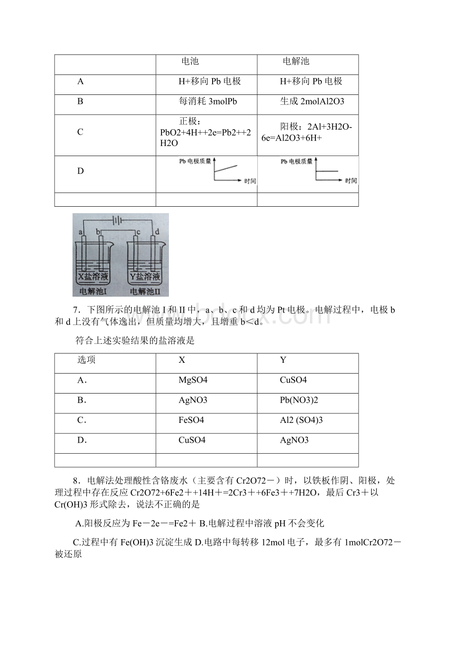 选修四第四章《电化学基础》测试题完整资料doc.docx_第3页