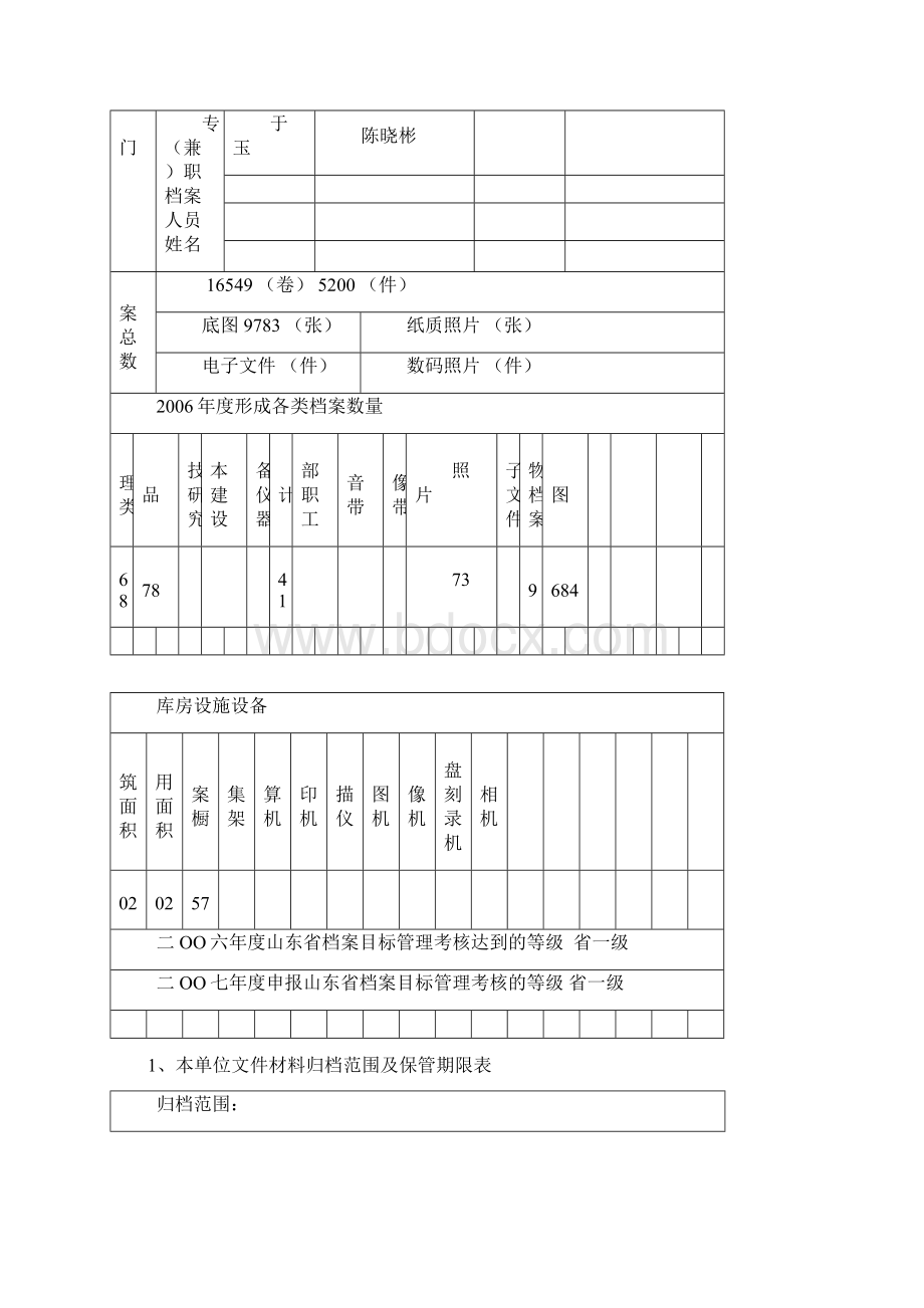 档案管理基本情况登记表.docx_第2页