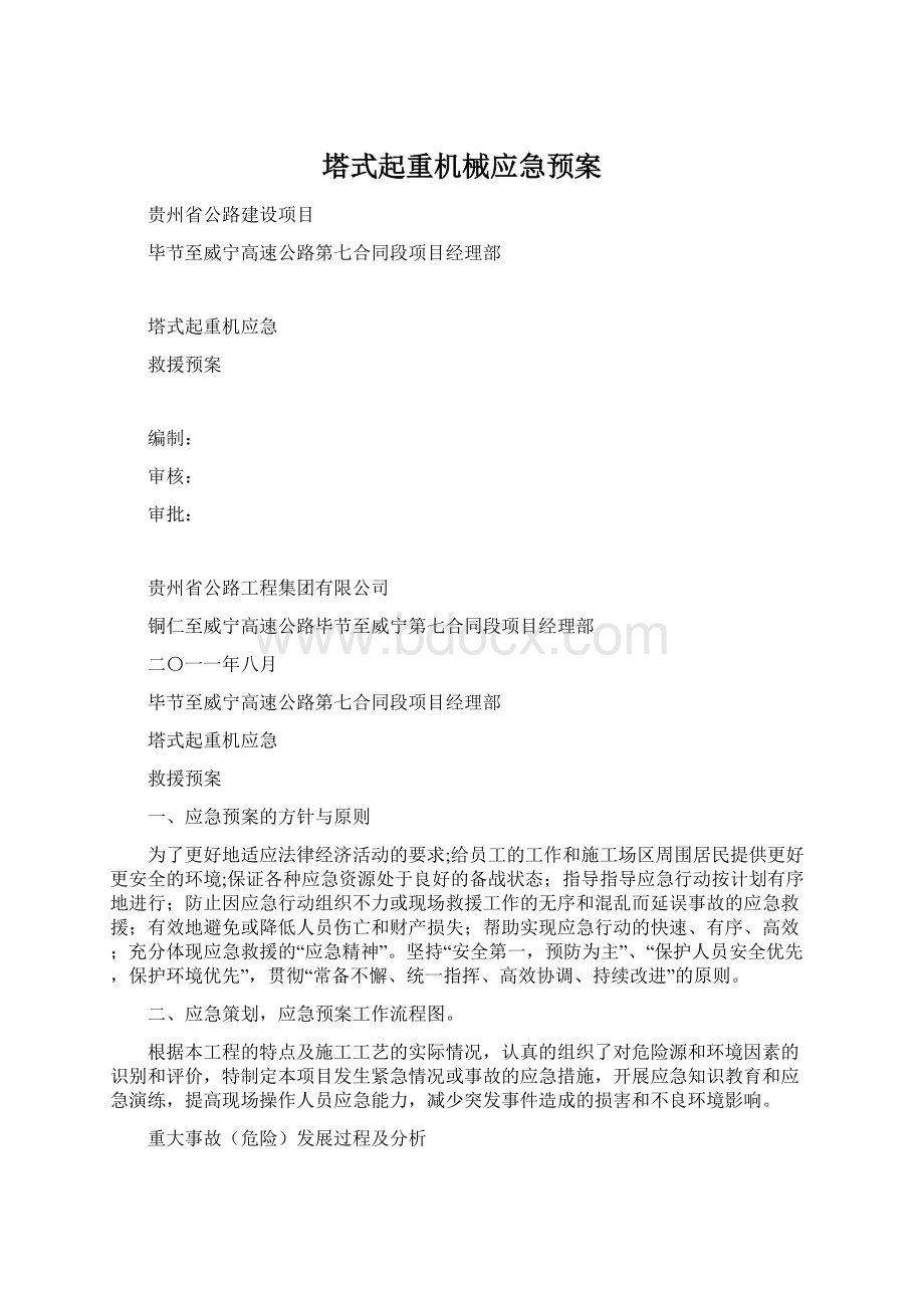 塔式起重机械应急预案.docx_第1页