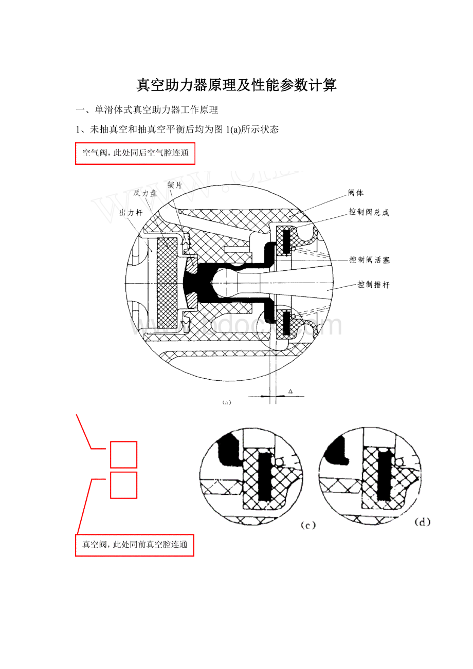 真空助力器原理及性能参数计算.docx_第1页