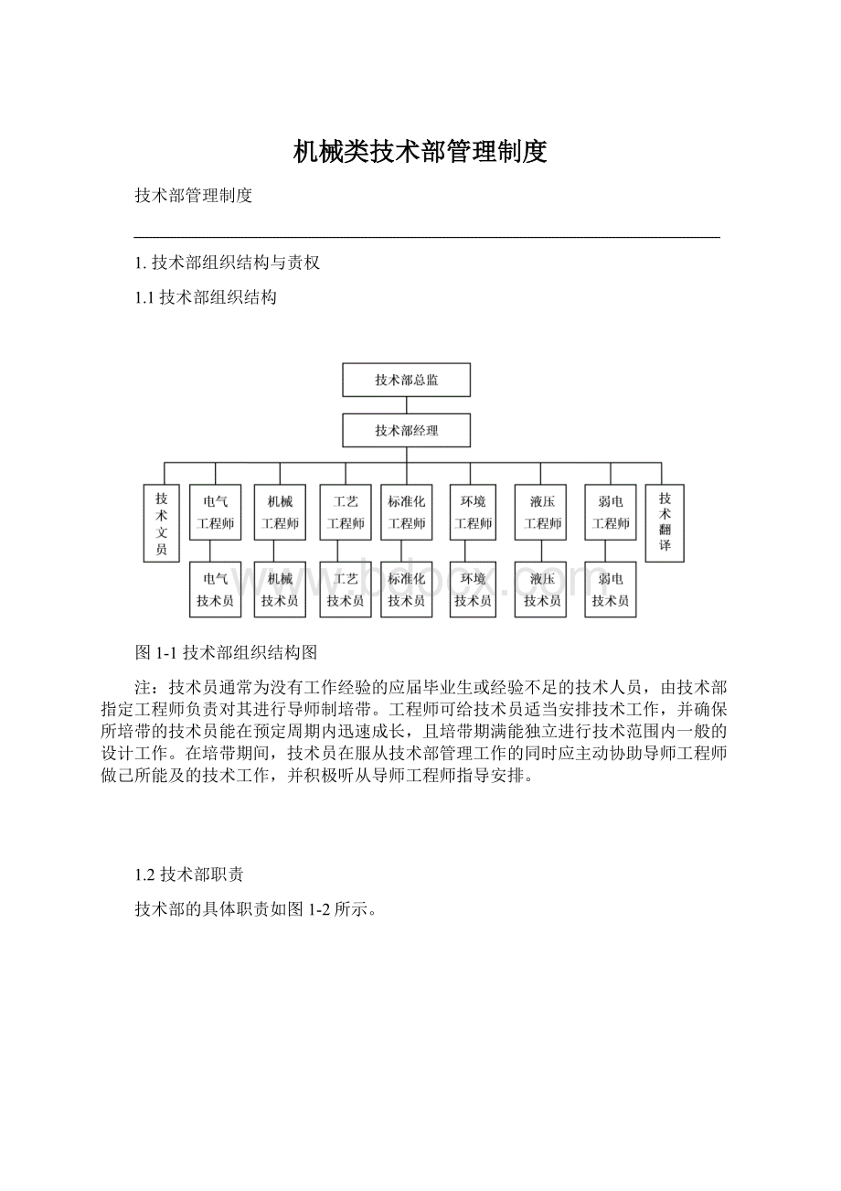 机械类技术部管理制度.docx