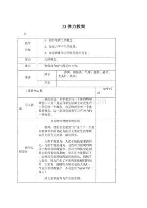 力弹力教案Word格式文档下载.docx