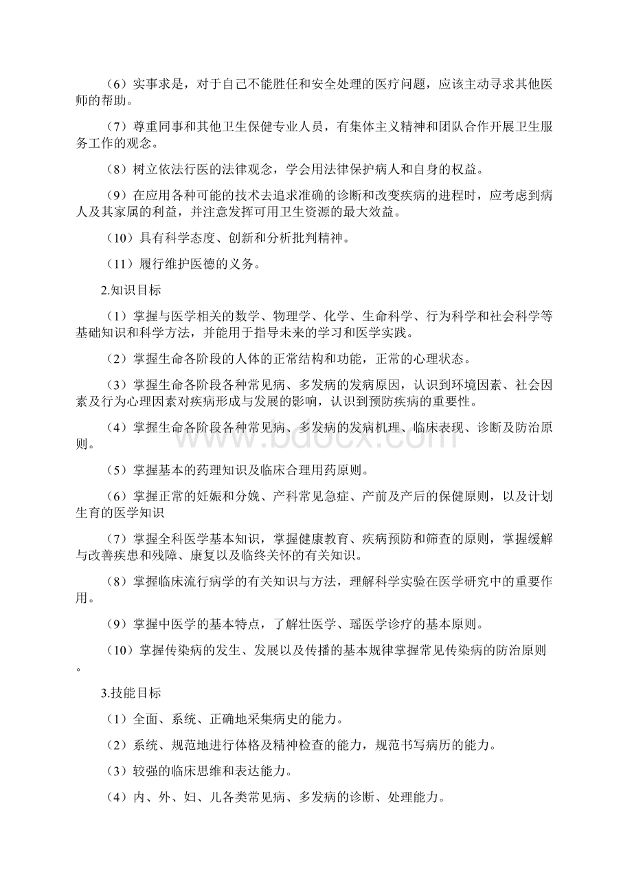 级临床医学专业培养方案.docx_第2页