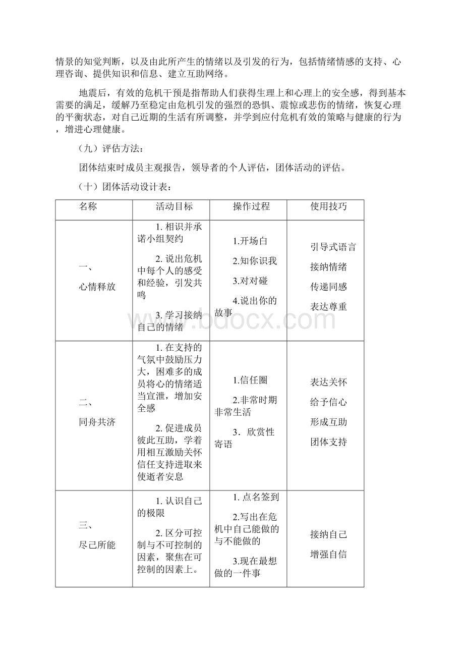 危机干预团体辅导方案设计Word格式文档下载.docx_第2页