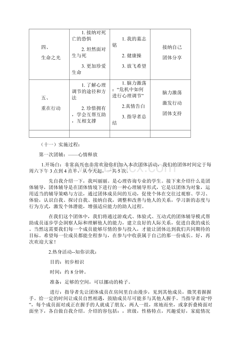 危机干预团体辅导方案设计Word格式文档下载.docx_第3页