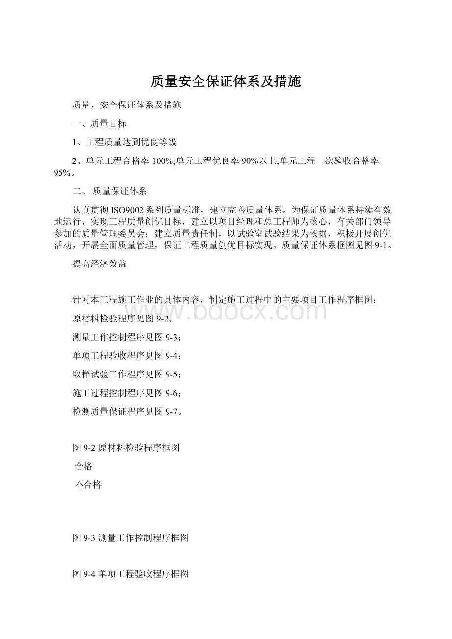 质量安全保证体系及措施Word格式文档下载.docx