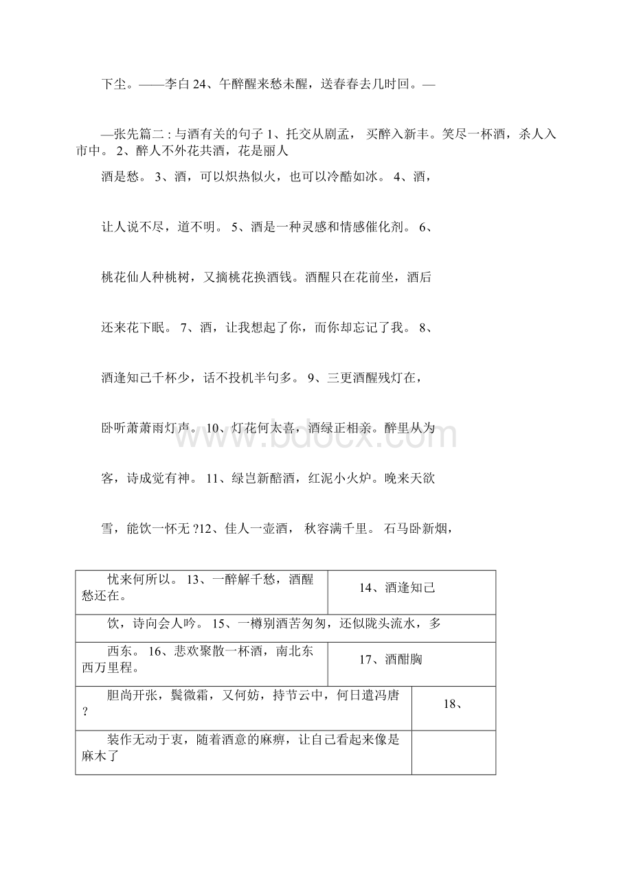 与酒有关的诗句与酒文化有关的唯美诗句.docx_第2页