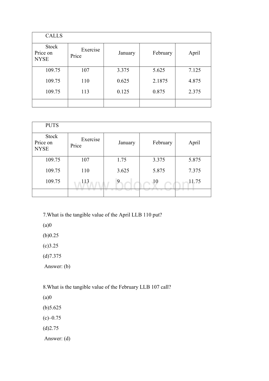 兹维博迪金融学第二版试题库.docx_第3页