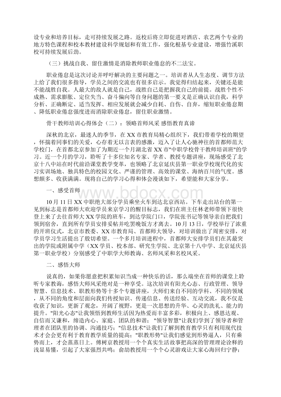 骨干教师培训心得体会范文精品.docx_第2页