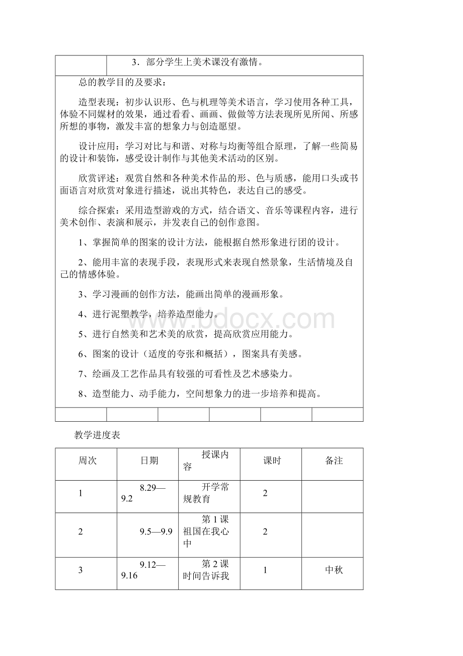 湘教版小学四年级美术上册教案文档格式.docx_第2页