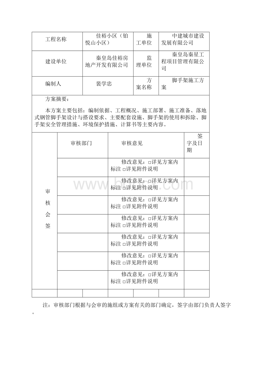 秦皇岛项目脚手架施工方案.docx_第2页